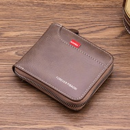 Tqdrgin85kc Men's men's short wallet, zipper bag, business card holder Wallets