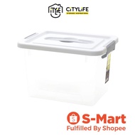 Citylife 18L Storage Box with Retractable Handle - Clear - X6263 - Citylong