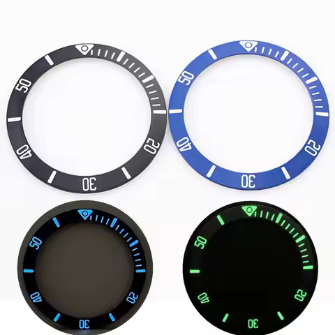 Luxury 40mm Matte Black Blue Ceramic Bezel Insert Fit For Tudor Pelagos Watch Blue C3 Green Luminous