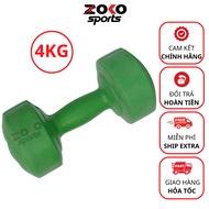 4kg plastic dumbbells, stuffed plastic-coated dumbbells, with anti-break steel core, cheap type 1 gy