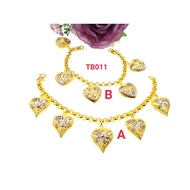 Bangkok Gold Mix Dangle Bracelet (ETB367)(ETB81)