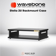Wavebone Stella 2U Rackmount Case with Wood Top / Black Top