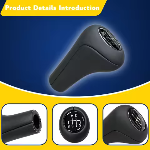 Car Gear Shift Stick Knob Manual 5 Speeds Boot Frame Gaiter Auto Accessories For BMW Z8 E52 M3 M4 M5