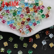 Spacer Beads 4 * 4MM Square Claw Diamond