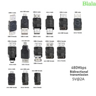 Blala USB2 0 Adapter Micro Mini Male Female Converter Connector USB Changer Adapter