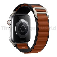 สายนาฬิกาอัลไพน์สำหรับ Apple Watch Series 3 5 SE 6 7 8 9 45Mm 41Mm 44 Mm 40Mm 42Mm 38Mm 45 44 Mm สายรัดข้อมือสายนาฬิกาสำหรับ IWatch Ultra/ Ultra2 49Mm