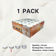 Tealight Candle 100pcs (4hours±) [High Quality]
