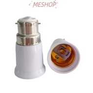 MESHOPMY LED Lamp Adapter, Long Lasting B22 To E27 B22 To E27 Adapter, Durable Anti Burning Edison S