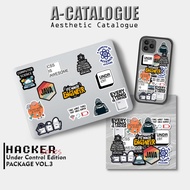 Sticker Aesthetic Waterprooft Hacker IT Coding Laptop HP Series || Hacker VOL.3