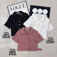 （URBAN QUEEN BRAND）SMLXL Women short-sleeved lapel button-down summer new slim-fit suit fashion tops