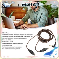 MURRAY Earphone Replacement Cable, OFC Flexible 3.5mm Plug Headphone Sound Cable, Plug and Play Earb