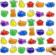 Jofan 36 PCS Kawaii Sensory Stress Balls with Water Beads Animals Squishies Squishy Toys Stress Relief Squeeze Balls for Kids Boys Girls Party Favors Birthday Gifts