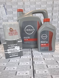 ชุดถ่ายน้ำมันเครื่อง ดีเซล สังเคราะห์ 5W-30 7ลิตร (เป็นอะไหล่แท้ Nissan)