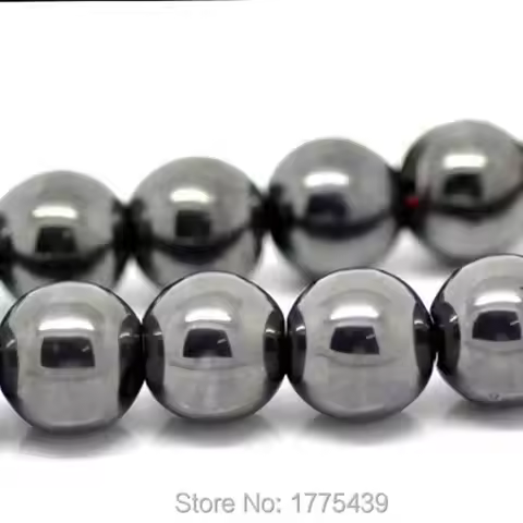 Natural Stone Black Hematite Round Beads 8mm,Fits Pave 50Pcs/Lot