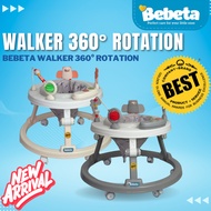 Bebeta Walker 360 Rotation w/ Toys & Music Beige/Gray Baby Walker Walker Baby 6 Month