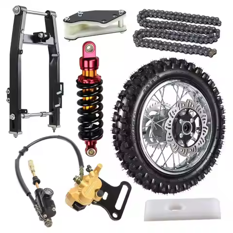 TPRO 12“ Rear Wheel 80/100-12 Tyre + Shock Swingarm Pit Dirt Bike CRF50 70 Thumpstar