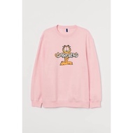 H&M HNM GARFIELD PINK CREWNECK HNM HOODIE