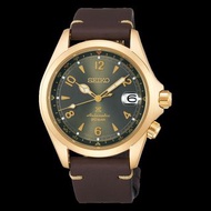 【現貨】Seiko 精工 Alpinist Land Series ALPINIST Collection Automatic SPB210J1 SPB210 Watch 綠面復古金自動機械潛水男士手