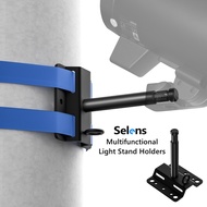 Selens Studio Strap-on Light Stand Holders Aluminum Alloy Lamp Adapter Universal Flexible Lighting Equipment Accessories