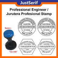 Professional Engineer Stamp Chop PE PEPC Cop Jurutera Profesional/Engineering Electrical Rubber Stam