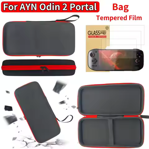 Carrying Case for AYN Odin 2 Portal Handheld Game Console Portable Storage Bag Shockproof Protective