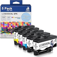 DOUBLE D LC3033 Ink Cartridges Compatible Replacement for Brother LC3033 LC3033XXL 3033 LC3035 3035 