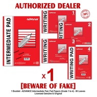 ADVANCE Intermediate Pad Pads Paper Papers 1 WHOLE Grade Pad Paper Papers GRADE 1 2 3 4 - ( 1 Pad )
