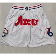 Men's Philadelphia 76ers White 2025 Just Don Swingman Shorts Sports Basketball Jersey Shorts