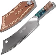 Dalstrong Chef & Cleaver Hybrid Knife - The 'Crixus' - 8 inch - Valhalla Series - 9CR18MOV HC Steel 