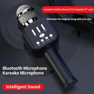 Mobile Phone Microphone Wireless Bluetooth With Light National Karaoke Mobile Phone Microphone Bluetooth Audio Karaoke Treasure