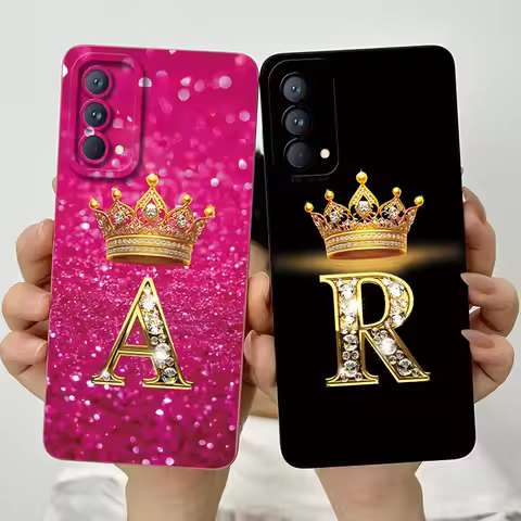 For OPPO Realme GT Master Edition Case Crown Letters Soft Phone Cases For Realme GT Master RMX3363 C