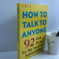 BUKU KEJAYAAN【Ready Stock】《How to Talk to Anyone: 92 Little Tricks for Big Success in Relationships》
