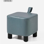 Stool Ottoman เตียงรองขาเก้าอี้สำหรับทำงานในบ้านและออฟฟิศ เตียงรองขาสี่เหลี่ยม สไตล์เรียบง่ายและโมเด
