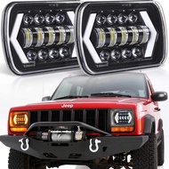 OVOVS Auto Parts Offroad Truck 7X6 Inch Square Led Headlamp 5x7 Inch Trucks Headlight  for Wrangler 