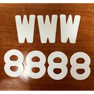 NUMBER PLATE SAHAJA DEPAN MOTOR STICKER FOR (1PCS) RM0.60 number plate sticker