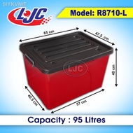 【New stock】✟♙∋( 95L / 70L ) - Plastic Storage Box / Kotak Simpanan Plastik / 塑料收纳箱