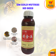 EM Gold Nutrisi Hologram Original Memperbagus Brut Larva Telur Dan Memperpadat Koloni Lebah