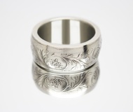 英國硬幣戒指 25 便士 1977 年 Replca 硬幣戒指男士硬幣戒指禮物