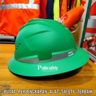 HIJAU LOKAL NEWEST MSA FULL BRIM HELMET GREEN SNI / LOCAL MSA HELMET FULL SET / MSA WORK SAFETY HELM