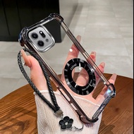 Suitable For Honor X7C X7A X7B phone case new magnifying glass magnetic suction ring anti drop soft 