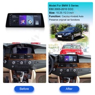 ZWNAV Linux Touch Screen 10.25/12.3 inch Wireless CarPlay For BMW 5 Series E60 2003-2010 CCC Android