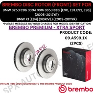 BREMBO GENUINE DISC BRAKE ROTOR (FRONT, REAR) FOR BMW 325d 328i 330d 330i 335d 335i [E90, E91, E92, 