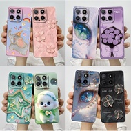 For Honor X5b 2024 Case GFY-LX2 Silicone Cover Aesthetic Pretty Butterfly Flowers Shockproof Soft TP