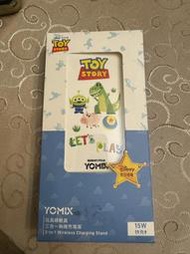 YOMIX 優迷 迪士尼 玩具總動員 15W 三合一 快充 無線充電 座 iPhone Android