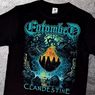 ENTOMBED Band T-shirt - Clandestine/Swedish Death Metal premium Cover