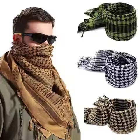 Handsome Arafat arab scarf shawl Keffiyeh Kafiya Lightweight Military Shemagh palestine Man Stripe S