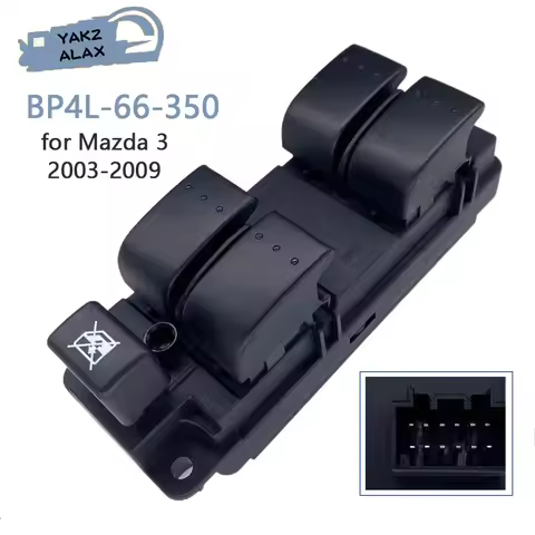 BP4L-66-350 for Mazda 3 2003-2009 Front Left Driver Side Electric Master Window Control Switch Regul