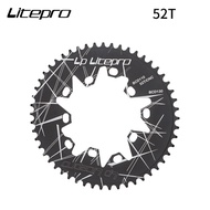 Litepro BMX จักรยานรูปไข่แบบคู่ BCD110 BCD130MM จักรยานพับแบบแคบ54T 56T 58T จานหน้าโซ่จานหน้า