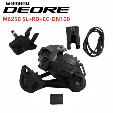 Shimano Deore Series Di2 M6250 SL+RD+EC-DN100 Shifter Lever Rear Deraileur Charger 1×12S For MTB Mou