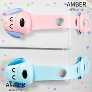 AMBER Refrigerator Protection Lock, Safety Protection Cabinet Lock Child Safety Lock, Multifunctional Cartoon Cupboard Lock Window Door Stopper